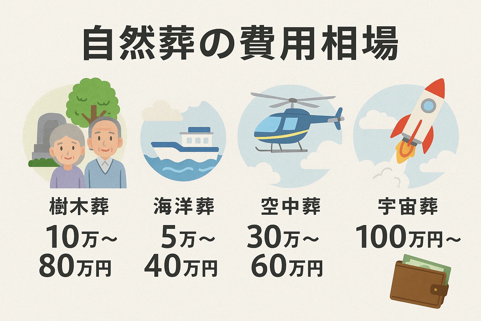 自然葬の費用相場