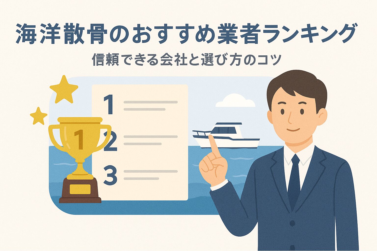 海洋散骨のおすすめ業者ランキング｜信頼できる会社と選び方のコツ